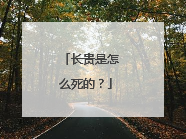 长贵是怎么死的？