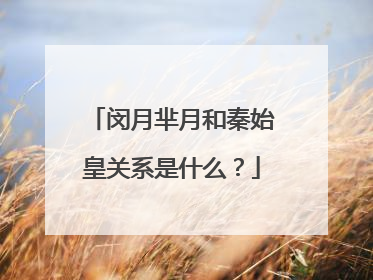 闵月芈月和秦始皇关系是什么？
