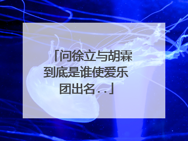 问徐立与胡霖到底是谁使爱乐团出名..