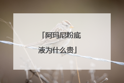 阿玛尼粉底液为什么贵