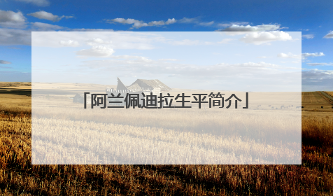 阿兰佩迪拉生平简介