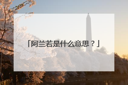 阿兰若是什么意思?