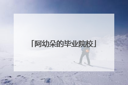 阿幼朵的毕业院校