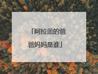 阿拉蕾的爸爸妈妈是谁
