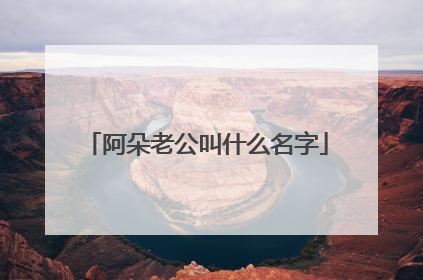 阿朵老公叫什么名字