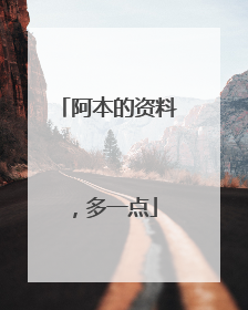 阿本的资料，多一点