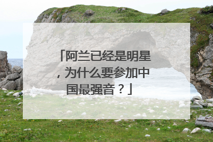 阿兰已经是明星，为什么要参加中国最强音？