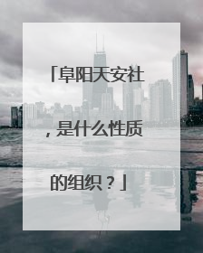 阜阳天安社，是什么性质的组织？