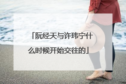 阮经天与许玮宁什么时候开始交往的