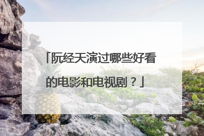 阮经天演过哪些好看的电影和电视剧?
