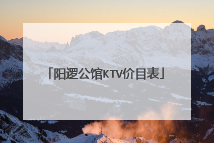 阳逻公馆KTV价目表