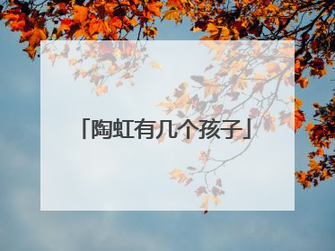 陶虹有几个孩子