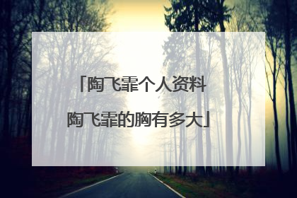 陶飞霏个人资料 陶飞霏的胸有多大