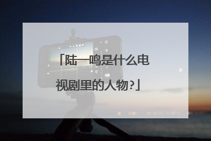 陆一鸣是什么电视剧里的人物?