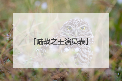 陆战之王演员表