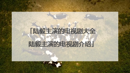 陆毅主演的电视剧大全 陆毅主演的电视剧介绍