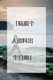 陆毅个人资料出生日期