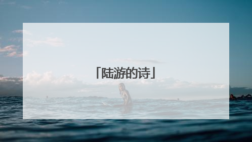 陆游的诗