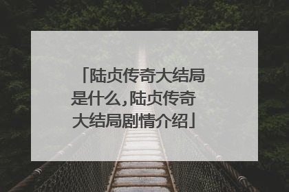 陆贞传奇大结局是什么,陆贞传奇大结局剧情介绍