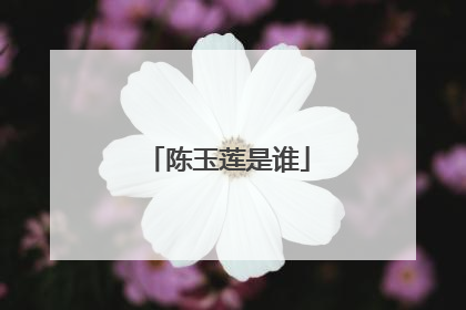 陈玉莲是谁