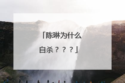 陈琳为什么自杀？？？