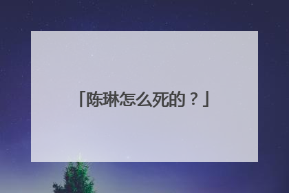陈琳怎么死的?