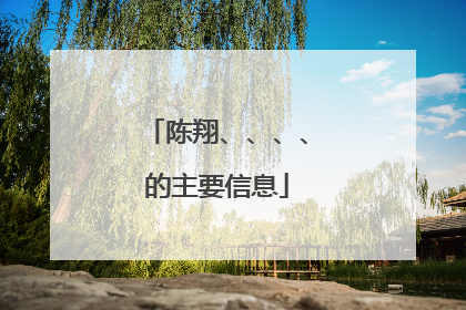 陈翔、、、、的主要信息