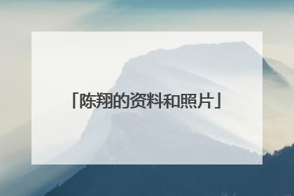 陈翔的资料和照片