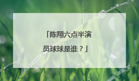 陈翔六点半演员球球是谁？