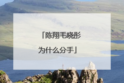 陈翔毛晓彤为什么分手