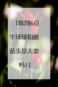 陈翔6点半球球和蘑菇头是夫妻吗?