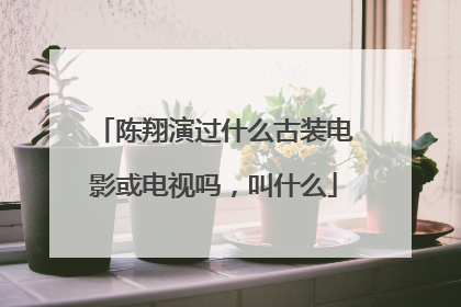 陈翔演过什么古装电影或电视吗，叫什么