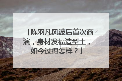 陈羽凡风波后首次商演，身材发福造型土，如今过得怎样？
