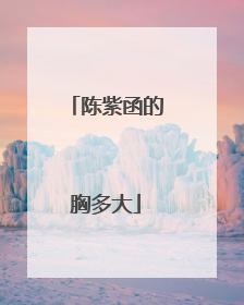 陈紫函的胸多大