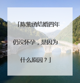 陈紫函结婚四年仍没怀孕，是因为什么原因？