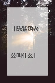 陈紫函老公叫什么