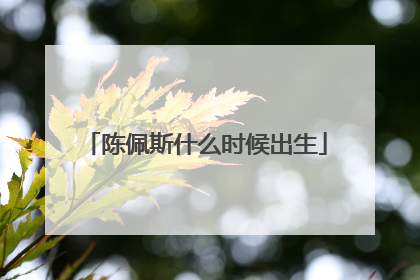 陈佩斯什么时候出生