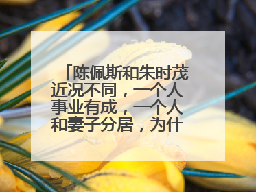 陈佩斯和朱时茂近况不同,一个人事业有成,一个人和妻子分居,为什么这样?