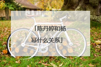 陈丹婷和杨幂什么关系