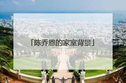 陈乔恩的家室背景