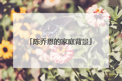 陈乔恩的家庭背景