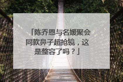 陈乔恩与名媛聚会同款鼻子超抢镜，这是整容了吗？