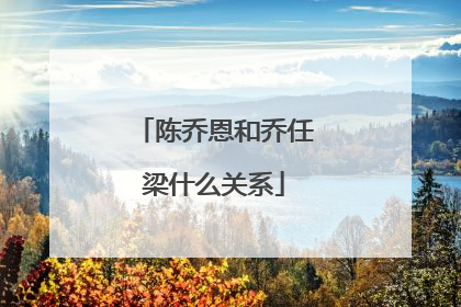 陈乔恩和乔任梁什么关系