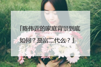 陈伟霆的家庭背景到底如何?是富二代么?