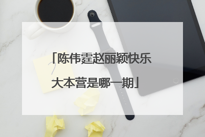 陈伟霆赵丽颖快乐大本营是哪一期