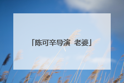 陈可辛导演 老婆