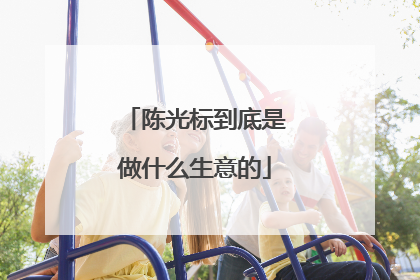 陈光标到底是做什么生意的