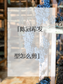 陈冠希发型怎么剪