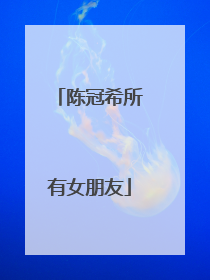 陈冠希所有女朋友