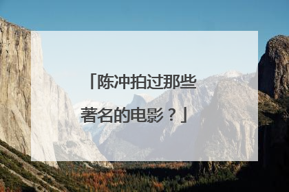 陈冲拍过那些著名的电影？